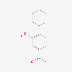 1-(4-Cyclohexyl-3-hydroxyphenyl)ethanone