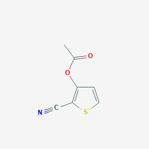 molecular formula C7H5NO2S B1504624 2-Cyano-3-thienyl acetate CAS No. 81344-59-4