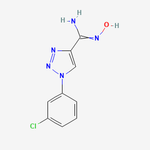 1-(3-chlorophenyl)-N-hydroxy-1H-1,2,3-triazole-4-carboximidamide