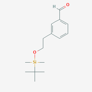 3-(2-{[Tert-butyl(dimethyl)silyl]oxy}ethyl)benzaldehyde