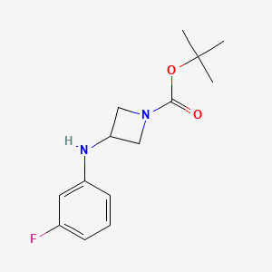 molecular formula C14H19FN2O2 B1504628 Tert-butyl 3-(3-fluoroanilino)azetidine-1-carboxylate CAS No. 887580-05-4