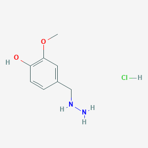 4-(Hydrazinylmethyl)-2-methoxyphenol hydrochloride