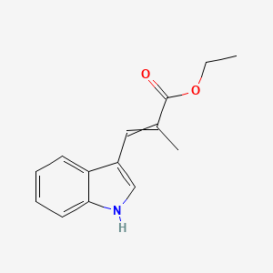 ethyl 3-(1H-indol-3-yl)-2-methylprop-2-enoate