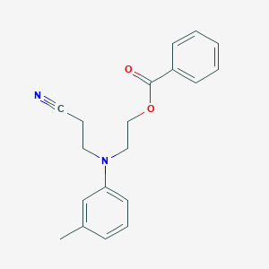 2-[(2-Cyanoethyl)(3-methylphenyl)amino]ethyl benzoate