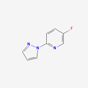 5-Fluoro-2-(1-pyrazolyl)pyridine