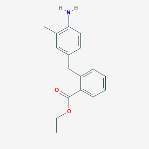 molecular formula C17H19NO2 B1504634 Ethyl 2-[(4-amino-3-methylphenyl)methyl]benzoate CAS No. 6411-64-9