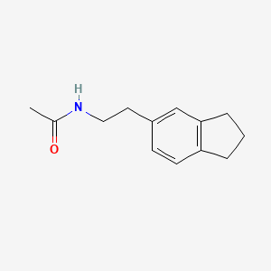 molecular formula C13H17NO B15046373 N-(2-indan-5-yl-ethyl)-acetamide 