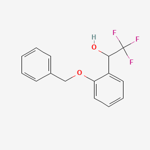 molecular formula C15H13F3O2 B15046382 2-(Benzyloxy)-alpha-(trifluoromethyl)benzyl Alcohol 