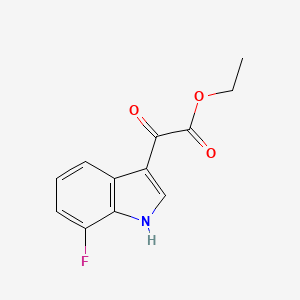 molecular formula C12H10FNO3 B15046384 Ethyl 2-(7-Fluoro-3-indolyl)-2-oxoacetate 