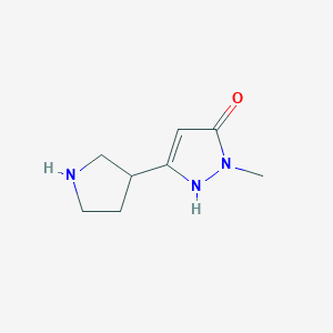 1-methyl-3-(pyrrolidin-3-yl)-1H-pyrazol-5-ol