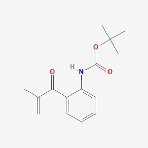 molecular formula C15H19NO3 B15046402 tert-butyl N-[2-(2-methylprop-2-enoyl)phenyl]carbamate 