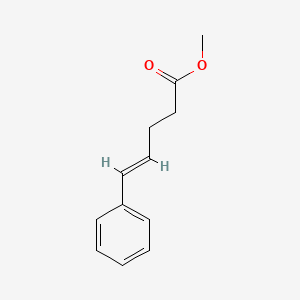 molecular formula C12H14O2 B15046404 4-Pentenoic acid, 5-phenyl-, methyl ester, (4E)- 