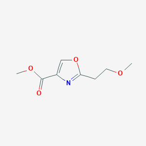 molecular formula C8H11NO4 B15046405 Methyl 2-(2-Methoxyethyl)oxazole-4-carboxylate 