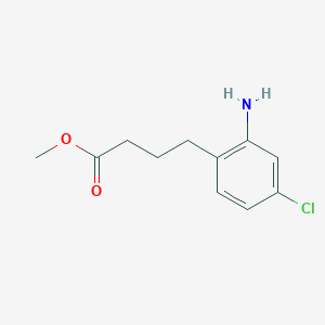 molecular formula C11H14ClNO2 B1504646 Methyl 4-(2-amino-4-chlorophenyl)butanoate CAS No. 1188265-95-3