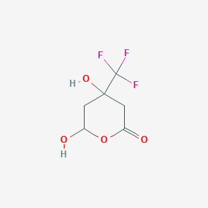 4,6-Dihydroxy-4-(trifluoromethyl)-tetrahydropyran-2-one