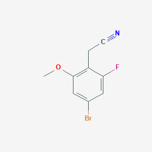 2-(4-Bromo-2-fluoro-6-methoxyphenyl)acetonitrile