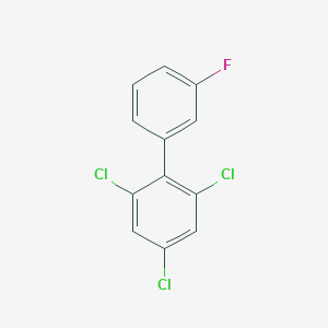 molecular formula C12H6Cl3F B1504652 3'-Fluoro-2,4,6-trichlorobiphenyl CAS No. 876009-91-5