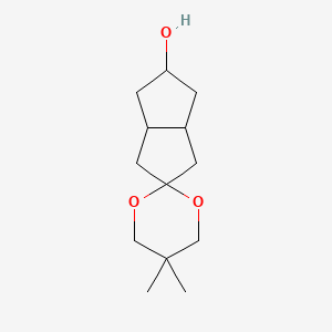 5,5-dimethylspiro[1,3-dioxane-2,5'-2,3,3a,4,6,6a-hexahydro-1H-pentalene]-2'-ol