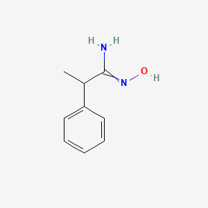 molecular formula C9H12N2O B15046573 N'-hydroxy-2-phenylpropanimidamide 