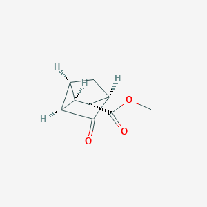 molecular formula C9H10O3 B15046589 methyl (1S,2R,3R,4R,6S)-5-oxotricyclo[2.2.1.02,6]heptane-3-carboxylate 