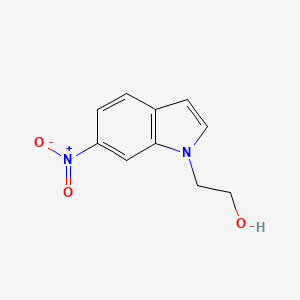 molecular formula C10H10N2O3 B15046594 2-(6-Nitroindol-1-yl)-ethanol 