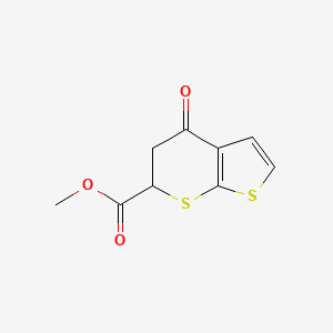 molecular formula C9H8O3S2 B15046618 Methyl 4-oxo-5,6-dihydrothieno[2,3-b]thiopyran-6-carboxylate 