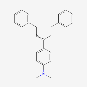 molecular formula C25H27N B1504662 4-(1,5-diphenylpent-2-en-3-yl)-N,N-dimethylaniline CAS No. 515132-00-0
