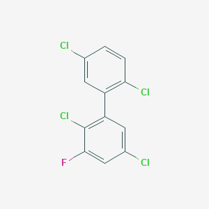 molecular formula C12H5Cl4F B1504663 3-氟-2,2',5,5'-四氯联苯 CAS No. 876009-96-0