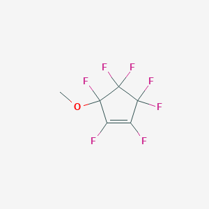 molecular formula C6H3F7O B15046705 Heptafluoro-3-methoxycyclopentene 