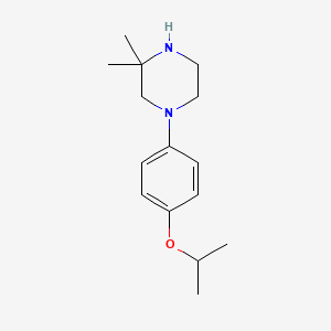 3,3-Dimethyl-1-[4-(propan-2-yloxy)phenyl]piperazine