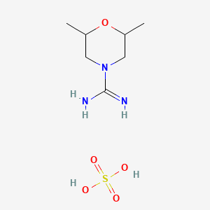 2,6-Dimethylmorpholine-4-carboximidamide; sulfuric acid