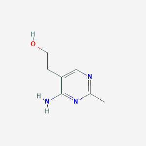 molecular formula C7H11N3O B15046743 2-(4-Amino-2-methylpyrimidin-5-yl)ethanol 