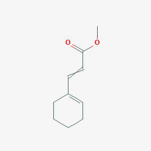 molecular formula C10H14O2 B1504676 Methyl 3-(cyclohex-1-en-1-yl)prop-2-enoate CAS No. 88399-98-8