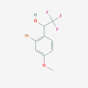 1-(2-Bromo-4-methoxyphenyl)-2,2,2-trifluoroethan-1-ol