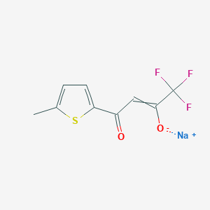 molecular formula C9H6F3NaO2S B15046781 Sodium 1,1,1-trifluoro-4-(5-methylthiophen-2-yl)-4-oxobut-2-en-2-olate 