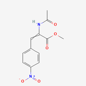 molecular formula C12H12N2O5 B1504680 2-Propenoic acid, 2-(acetylamino)-3-(4-nitrophenyl)-, methyl ester 