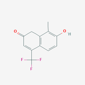 7-Hydroxy-8-methyl-4-(trifluoromethyl)-1,2-dihydronaphthalen-2-one