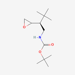 tert-butyl N-[(2S)-3,3-dimethyl-2-(oxiran-2-yl)butyl]carbamate