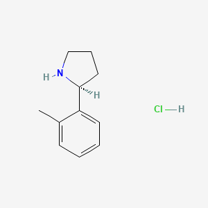 (2S)-2-(2-Methylphenyl)pyrrolidine hydrochloride