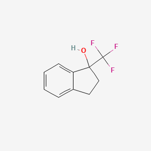 molecular formula C10H9F3O B15046890 1-(Trifluoromethyl)-1-indanol 