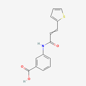 3-(3-Thiophen-2-ylprop-2-enoylamino)benzoic acid