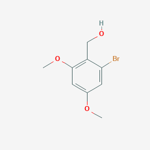 molecular formula C9H11BrO3 B15046903 (2-Bromo-4,6-dimethoxyphenyl)methanol 