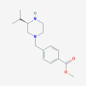 molecular formula C16H24N2O2 B15046921 (s)-Methyl 4-((3-isopropylpiperazin-1-yl)methyl)benzoate 