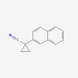 molecular formula C14H11N B15046928 1-(2-Naphthyl)cyclopropanecarbonitrile 