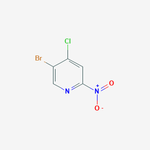 molecular formula C5H2BrClN2O2 B15046940 5-Bromo-4-chloro-2-nitropyridine 