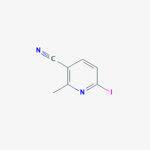 molecular formula C7H5IN2 B15046947 6-Iodo-2-methylnicotinonitrile 