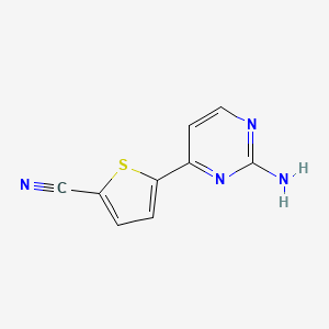 5-(2-Aminopyrimidin-4-YL)thiophene-2-carbonitrile