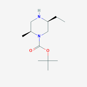 tert-butyl (2S,5S)-5-ethyl-2-methylpiperazine-1-carboxylate