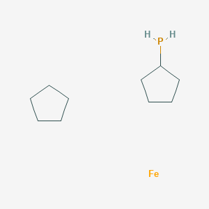 Cyclopentane;cyclopentylphosphane;iron