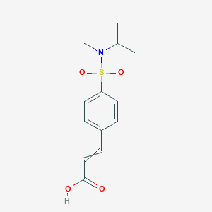 3-[4-[Methyl(propan-2-yl)sulfamoyl]phenyl]prop-2-enoic acid